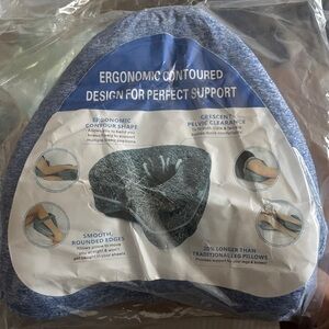 Blue Ergonomic Contoured Support Pillow